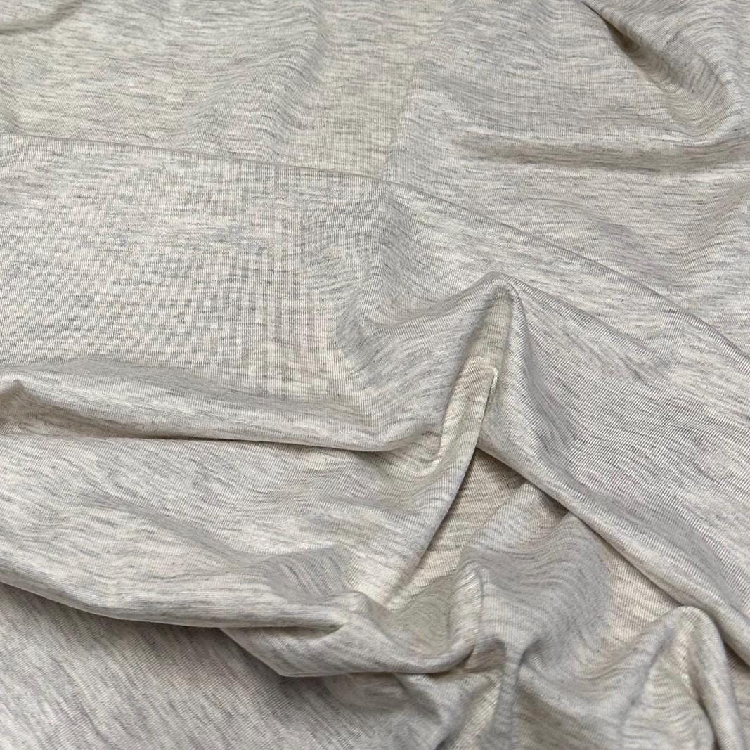 New Colors! 4-Way Stretch Bamboo Fabric| Soft Bamboo Spandex | Fabric By The Yard | For Dresses, Cardigans and Blouses | Base Nuetral Color