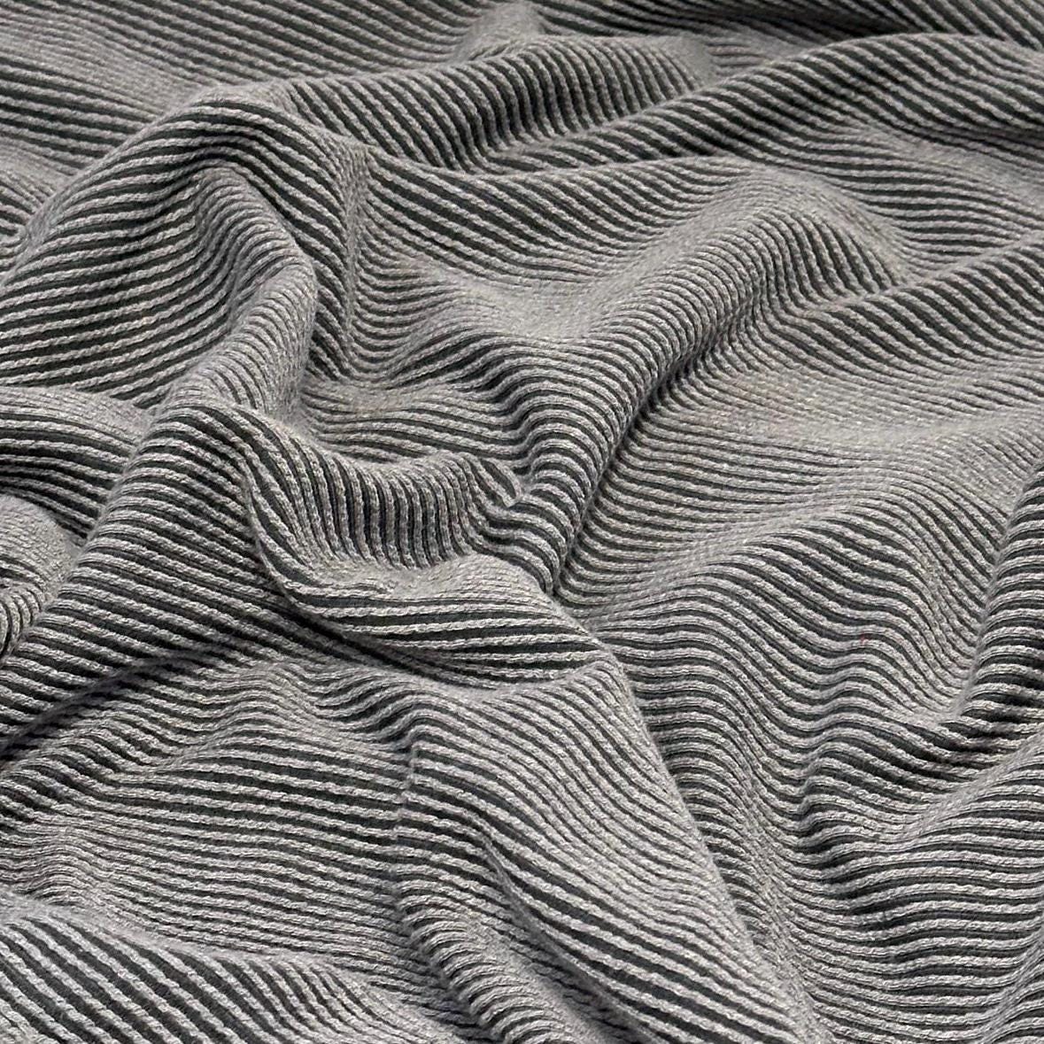 NEW COLORS! Texture Street Rib Wave Knit Spandex Fabric By The Yard Urban Rib Cable Knit Spandex Texture Knit #1