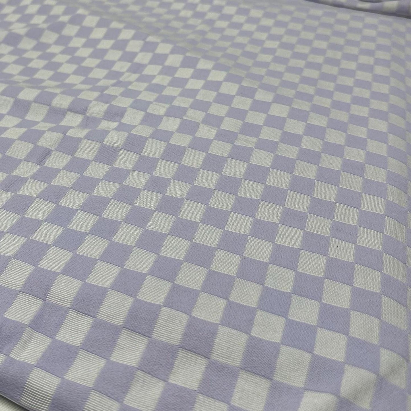 4 Way Stretch Print Nylon Spandex Fabric By The Yard Swim Wear Bikini Active Wear Lavender Checkered Speed Check