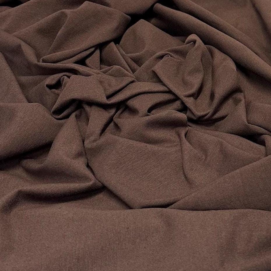 Ultra Soft 4 Way Stretch Cotton Spandex Jersey Knit Fabric By The Yard 200GSM Bodycon Bodysuit ShapeWear Natural