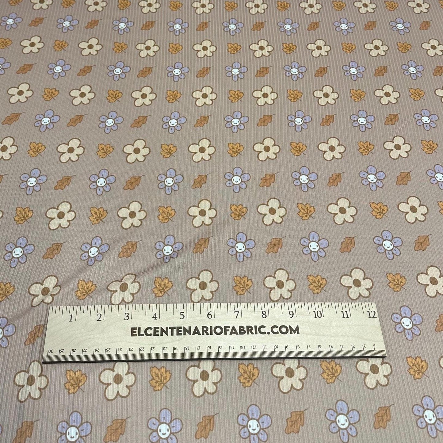 DBP 4x2 Rib Double Brushed Poly Spandex Print Vintage Floral Boho 60s 70s 80s Print By The Yard