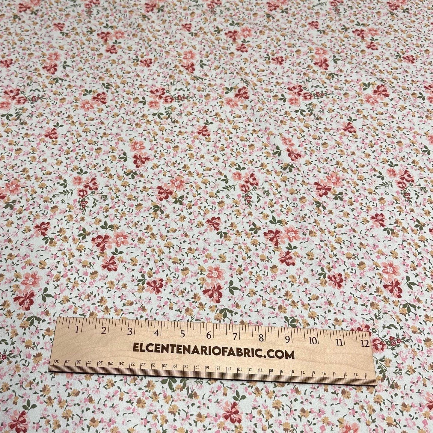 Airflow Woven Print Fabric By The Yard Small Mini Flower Summer Floral Print white Multicolor