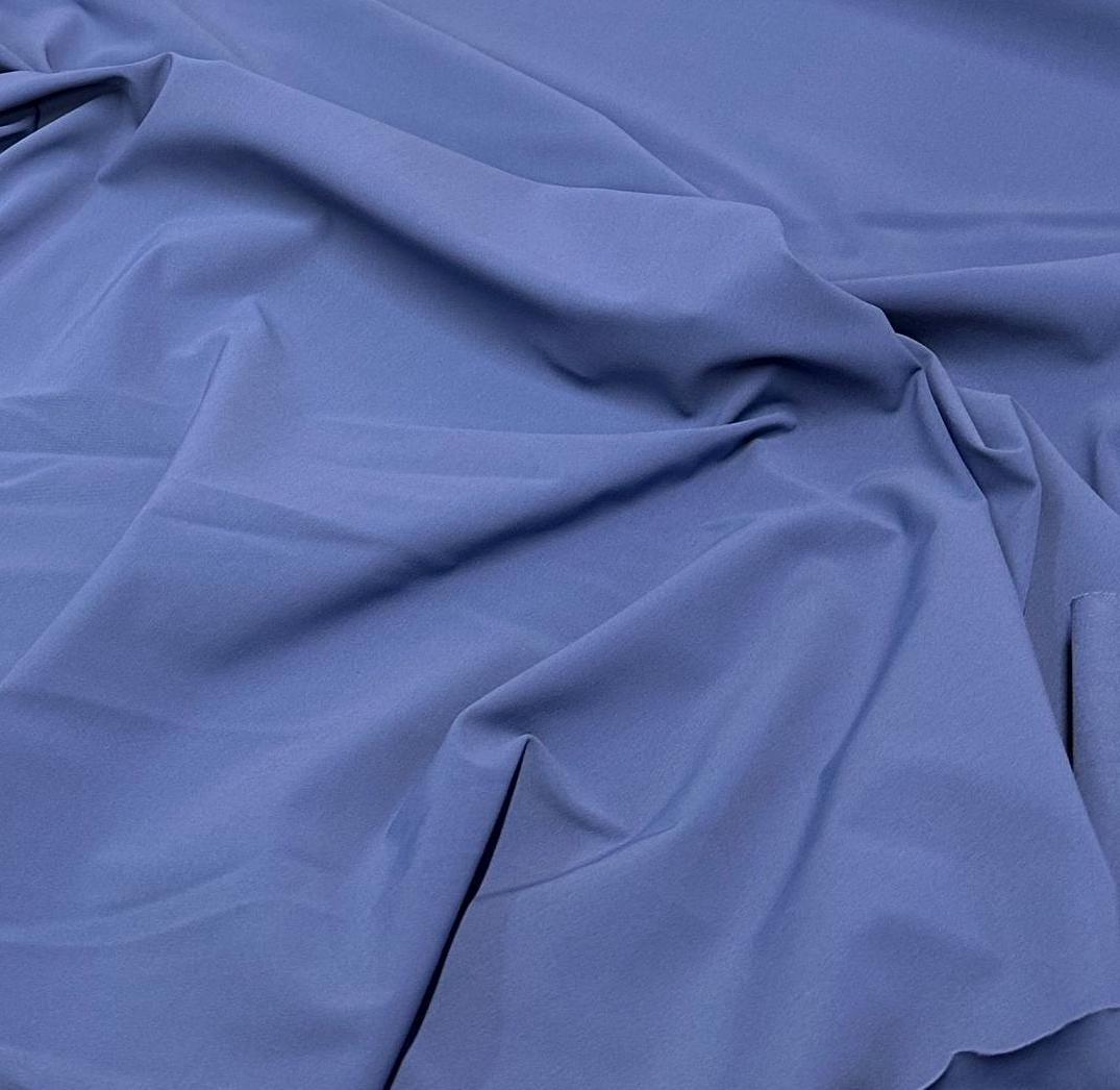 Nylon Spandex Tricot Solid Swimwear Activewear Fabric By The Yard Denim Blue Shades Hue