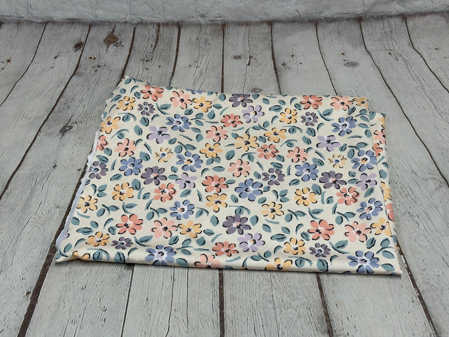 4 Way Stretch Print Spandex Fabric By The Yard Tricot Swim Wear Bikini Multicolor Ditsy Rose Floral Flower 280 GSM