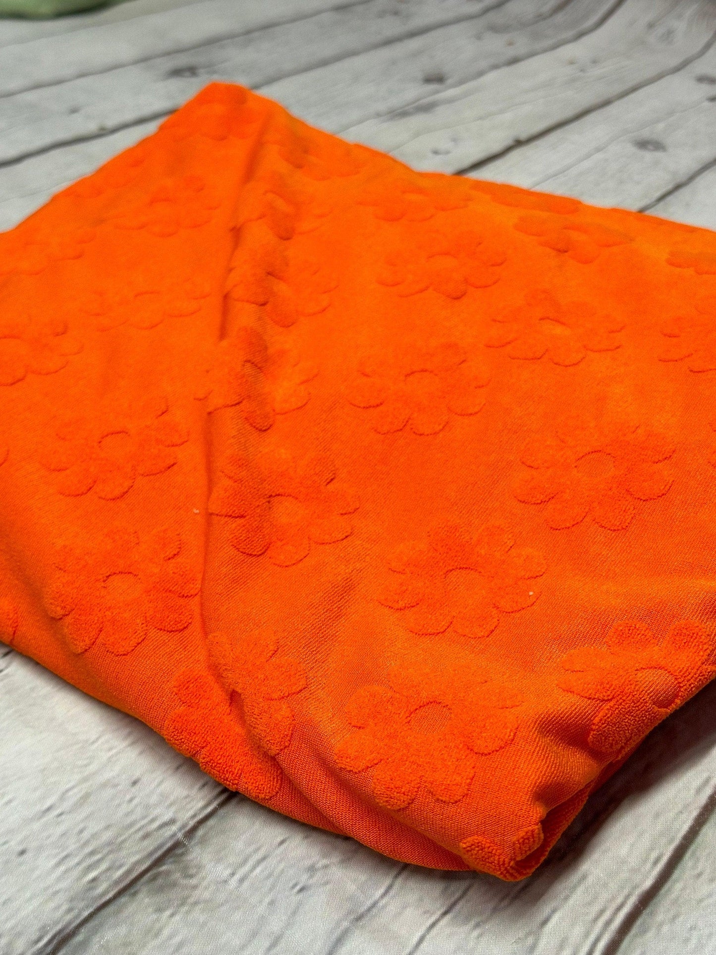 NEW COLORS! Jacquard Texture Knit Raised Texture Terry Floral Flower Spandex Fabric By The Yard Polyester Spandex Texture Knit