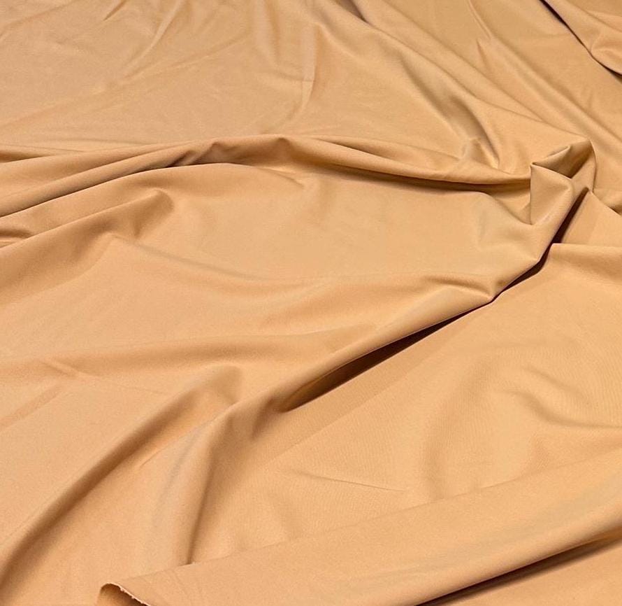 Nylon Spandex Tricot Solid Swimwear Activewear Fabric By The Yard Brown Color Hue