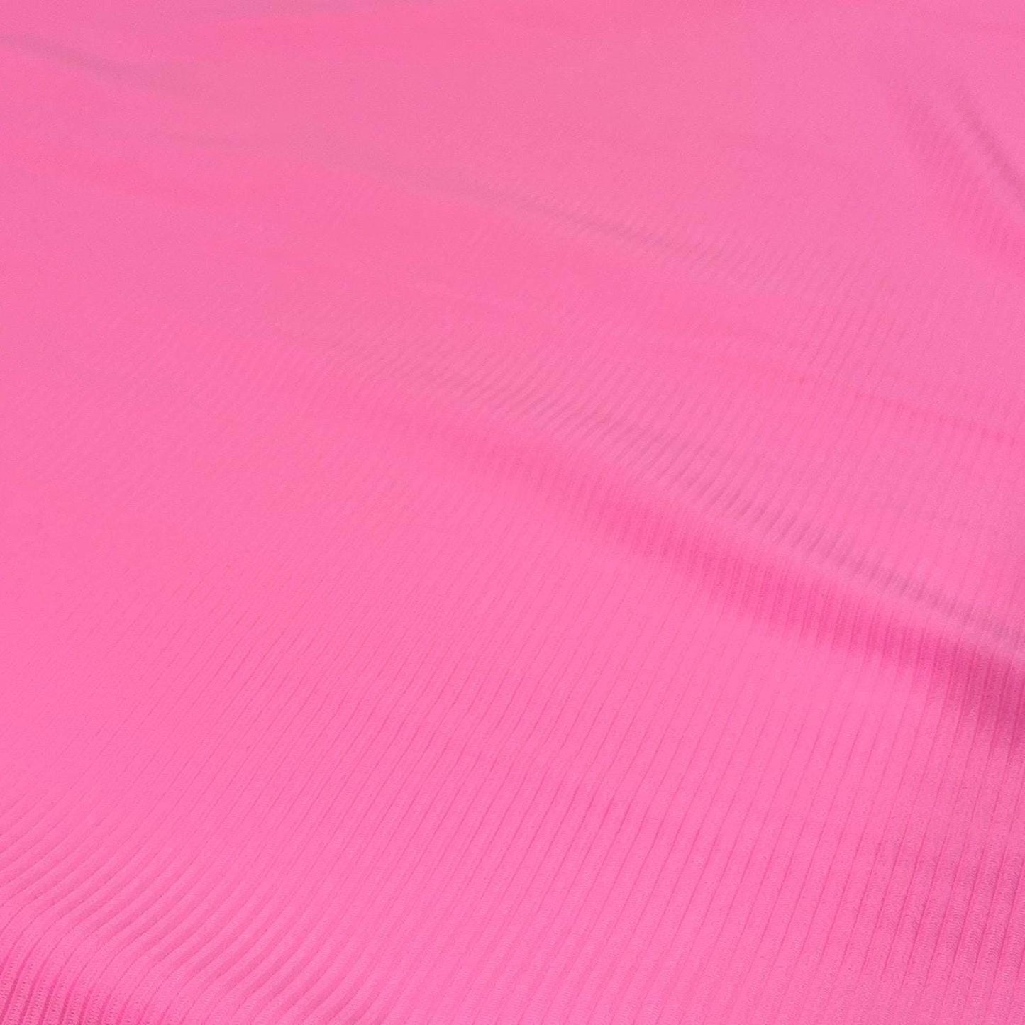 Premium 4-Way Stretch Ribbed Nylon Spandex Fabric for Swimwear Fabric By The Yard Barbie Pink