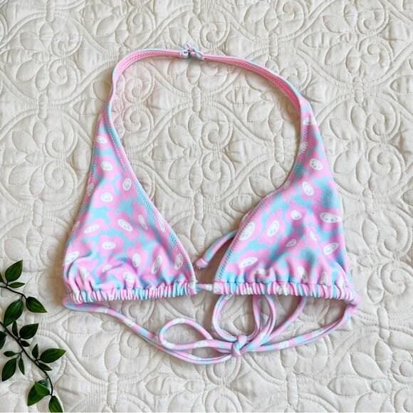 4 Way Stretch Print Poly Spandex Fabric By The Yard Terry Swim Wear Bikini Active Wear Multicolor Daisy Smiley 70s Retro Vintage 300 GSM