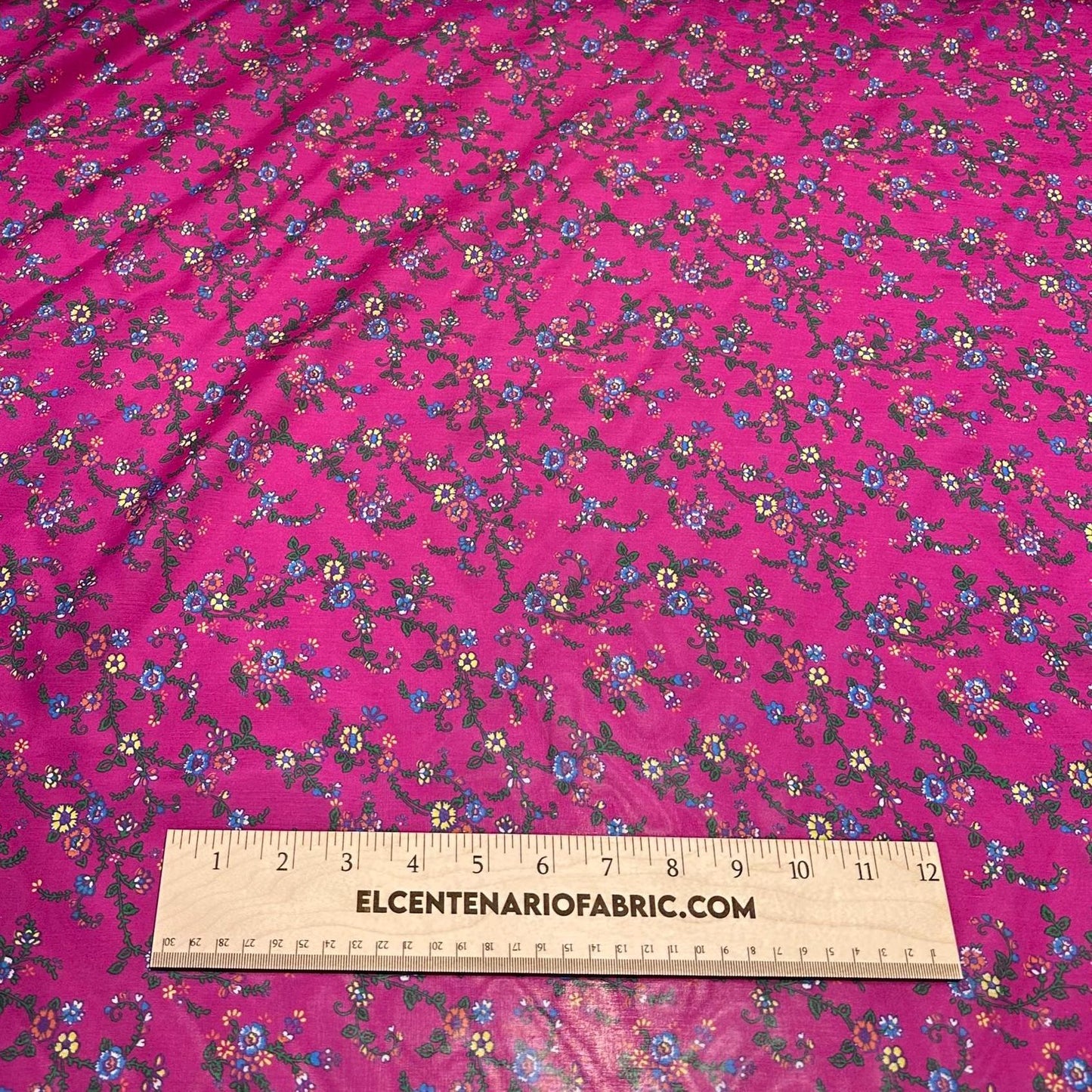 Cotton Silk Multi Color Varigated Stripe Print Fabric By The Yard