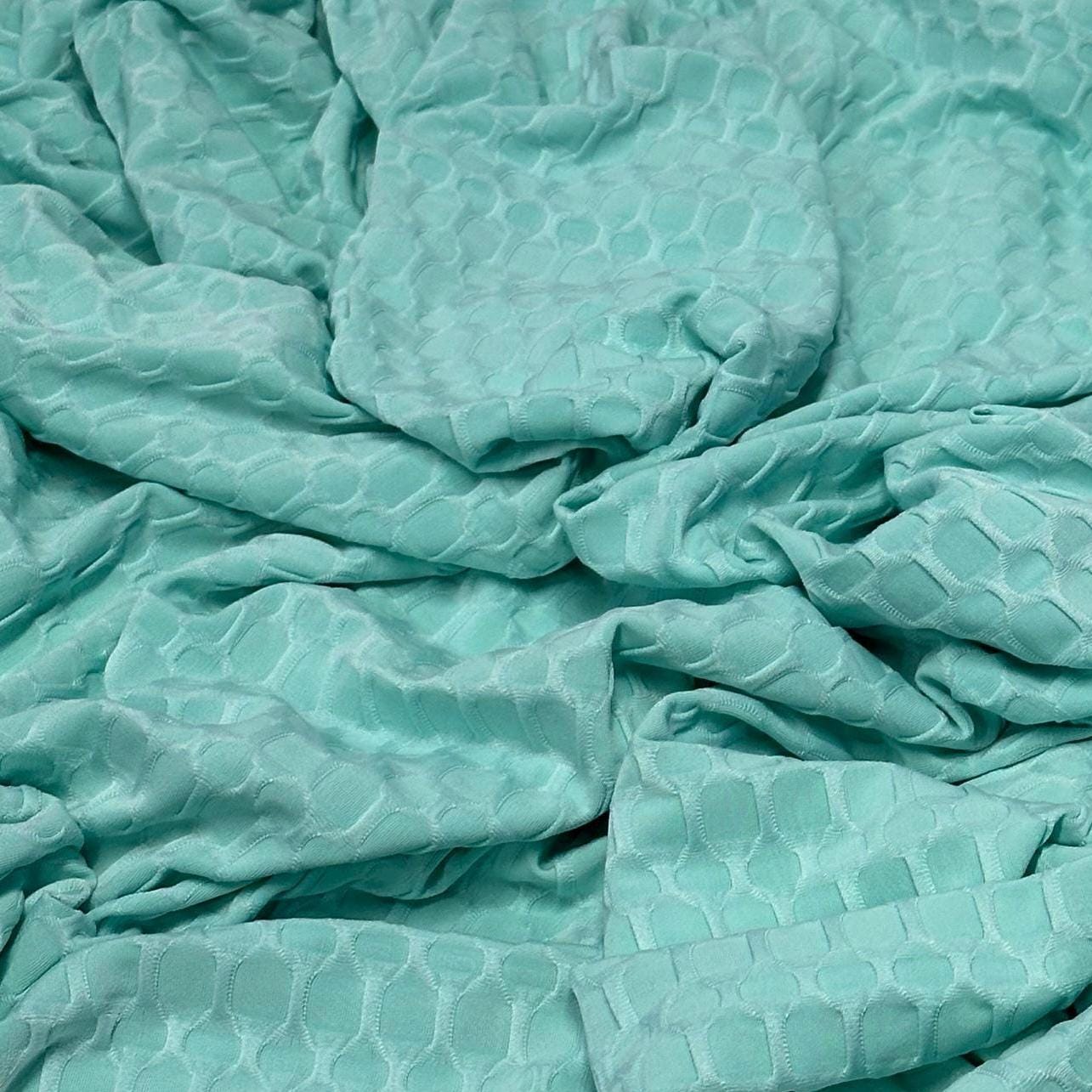 4-Way Stretch Honeycomb Knit Fabrix for Tik Tok Leggings, Athletic Wear, Work Out Gear, Biker Shorts, Swimwear Fabric By The Yard