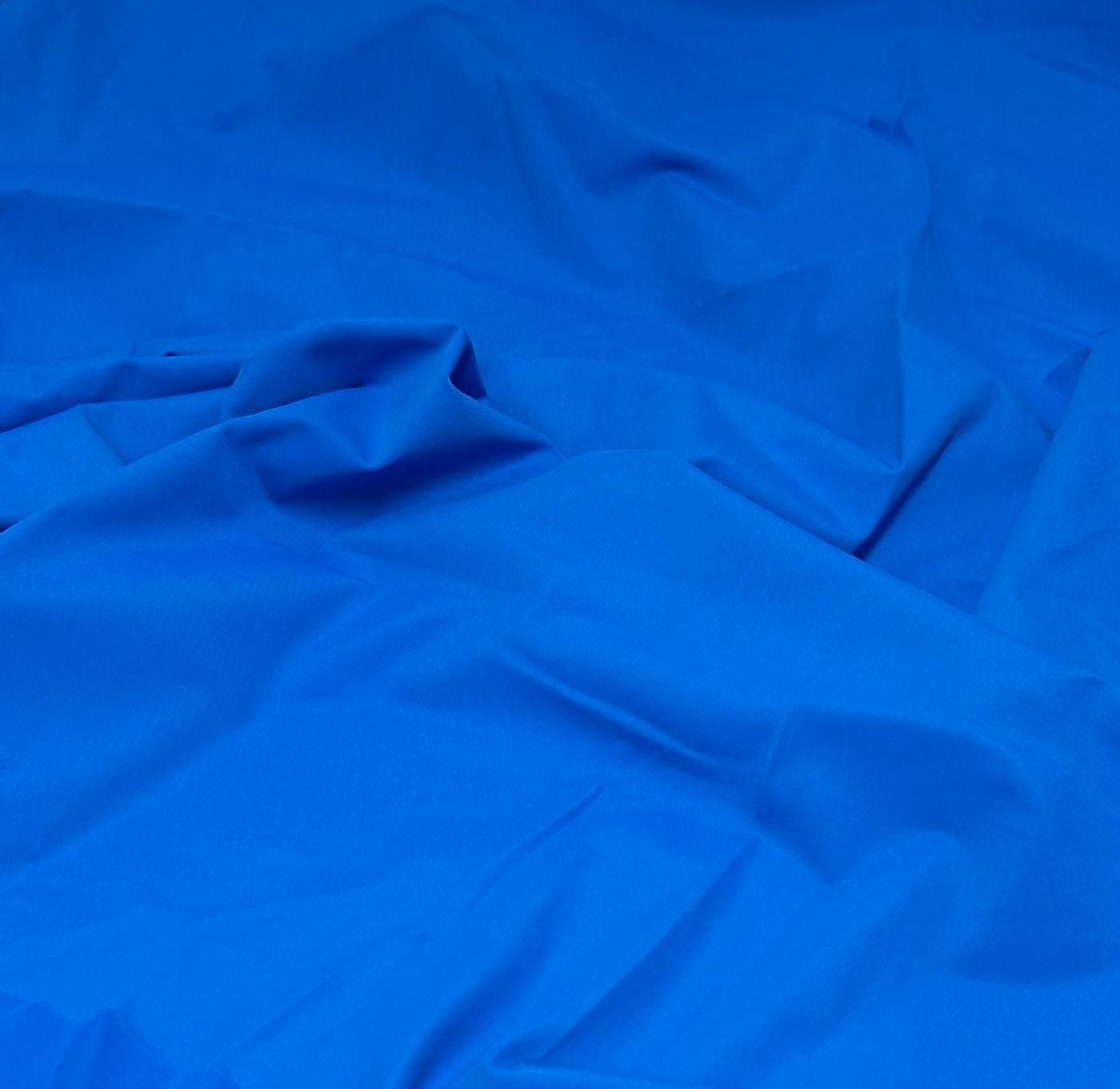 Nylon Spandex Tricot Solid Swimwear Activewear Fabric By The Yard Blue Shades