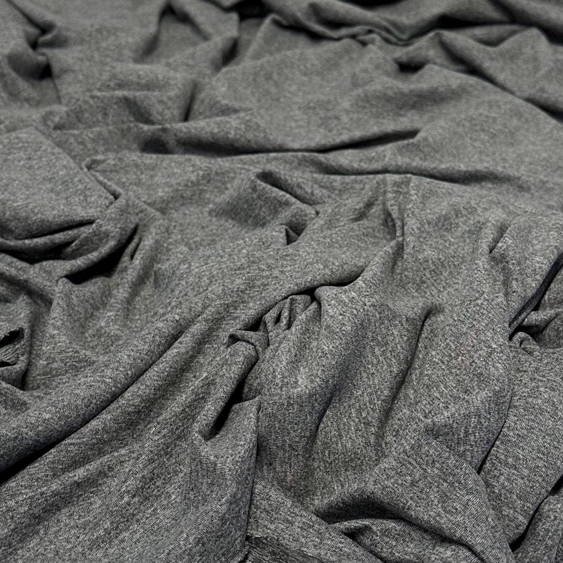 DBP Fabric Double Brushed Poly Fabric by the Yard DBP Jersey Stretchy Soft Polyester Stretch Fabric 1 Yard Solid #1