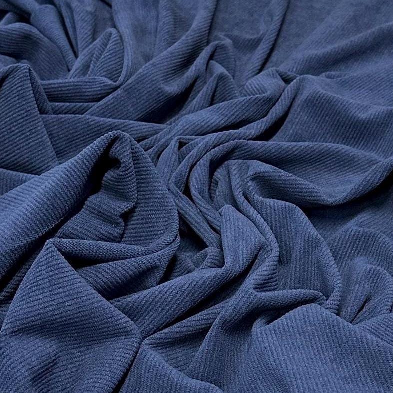 2 Way Stretch Corduroy Fabric By The Yard Polyester Solid Fall Fabric