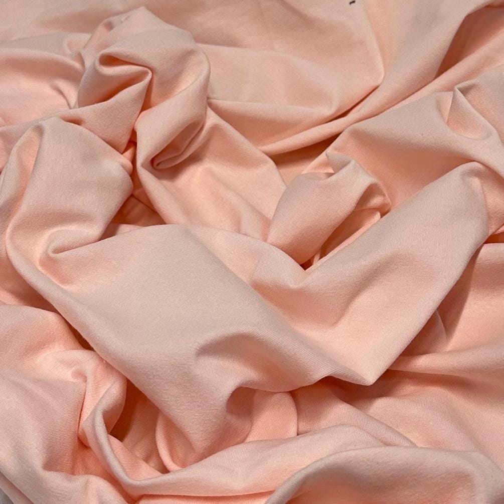 4-Way Stretch Soft Cotton Spandex Fabric Jersey Knit | Bestseller | Fabric By The Yard | Pastel Colors
