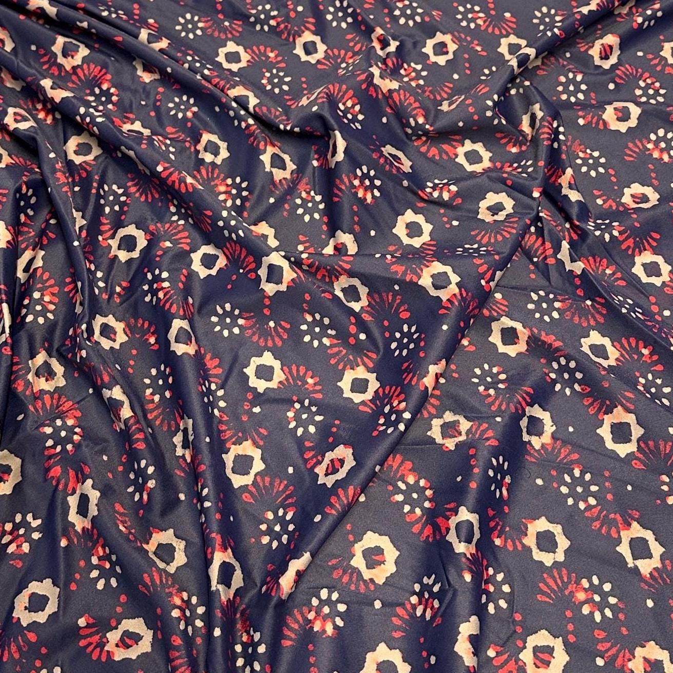 4 Way Stretch Print Nylon Spandex Fabric By The Yard Tricot Swim Wear Bikini Active Wear Geometric Shape Abstract Purple Red