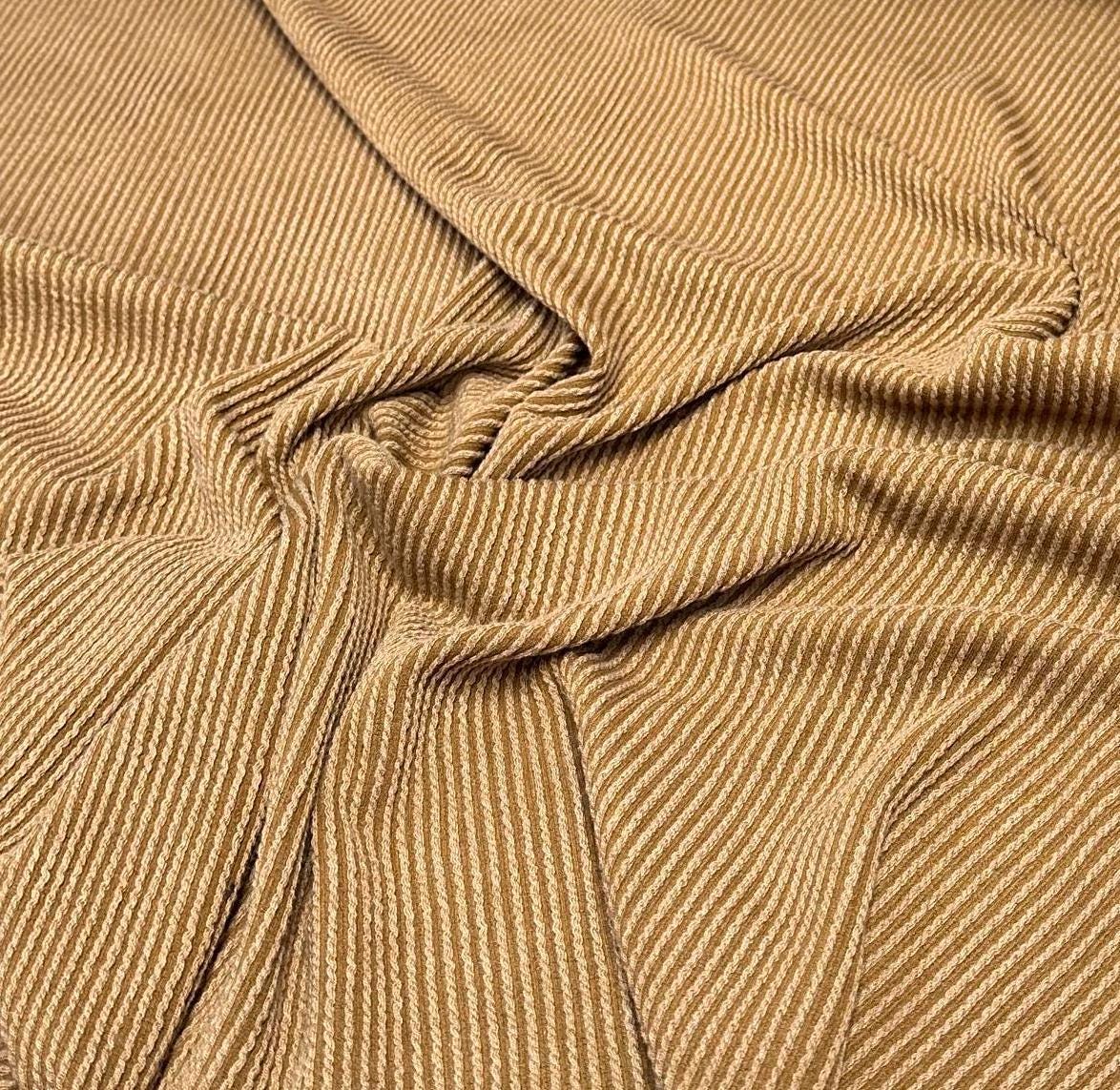 NEW COLORS! Texture Street Rib Wave Knit Spandex Fabric By The Yard Urban Rib Cable Knit Spandex Texture Knit #6