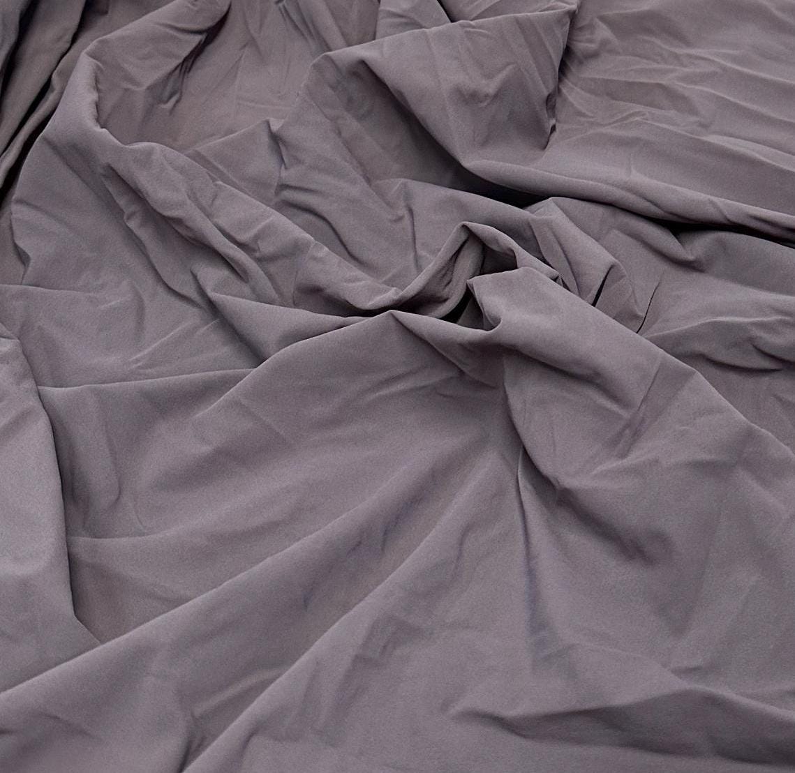 Nylon Spandex Tricot Solid Swimwear Activewear Fabric By The Yard Grey Colors Hue