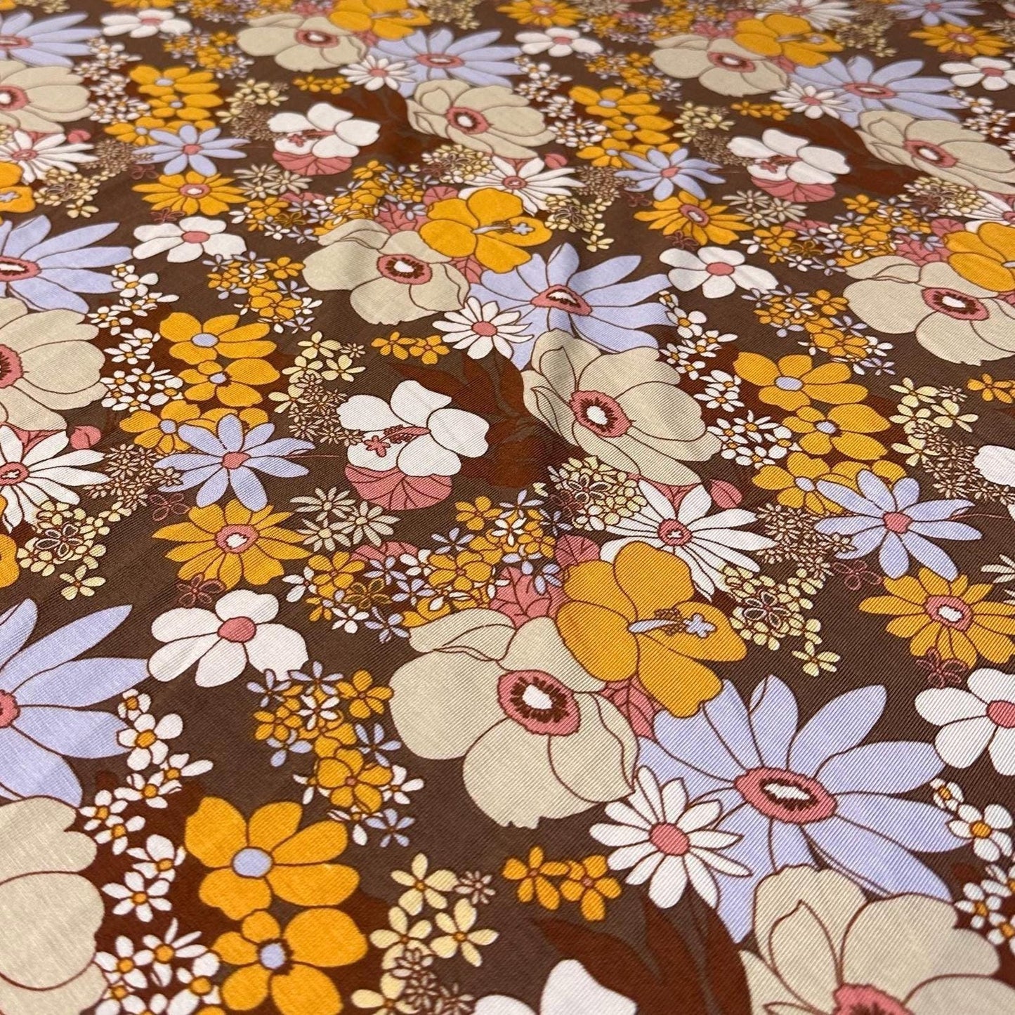 4-Way Stretch Bamboo Fabric| Soft Bamboo Spandex | Floral Print Fabric By The Yard | For Dresses, Cardigans and Blouses | 60 Wide