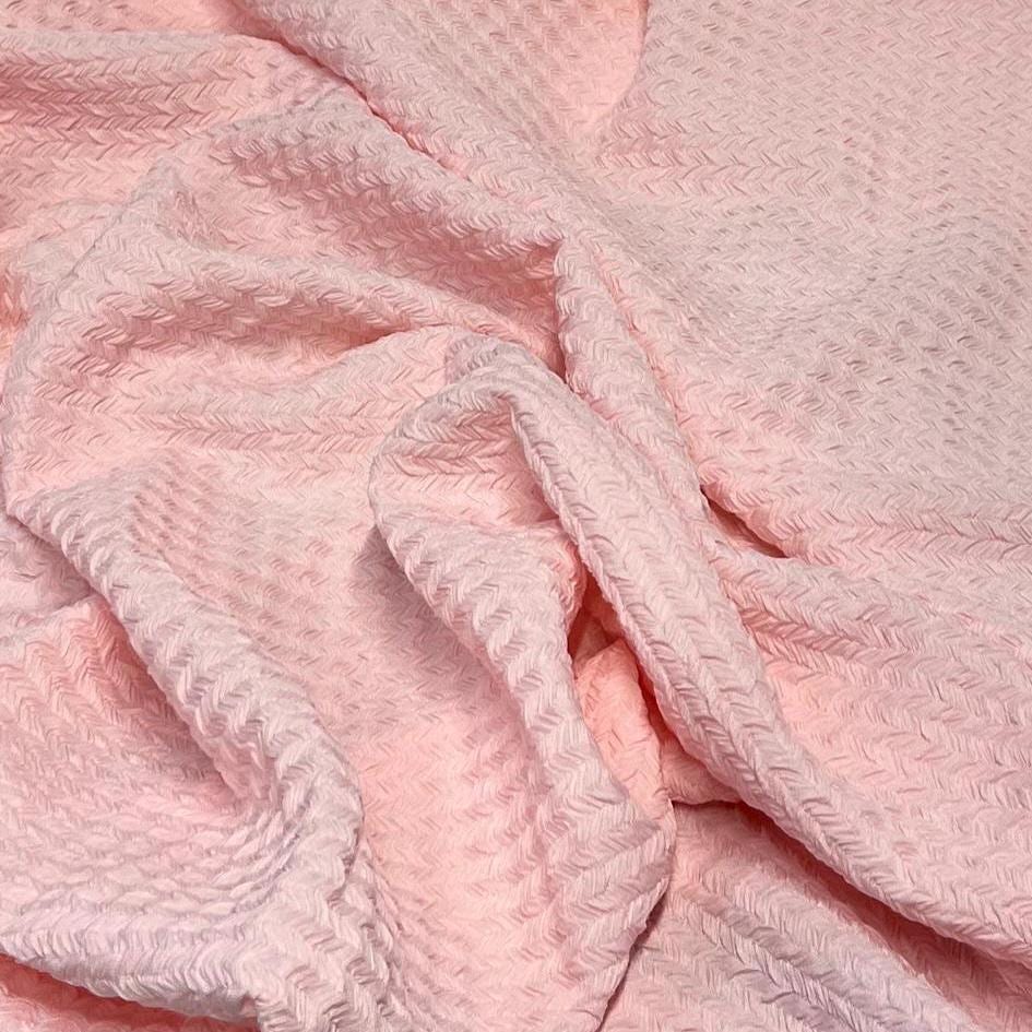 Herringbone Jacquard Texture Knit Spandex Fabric By The Yard Bubble Knit Spandex Texture Knit