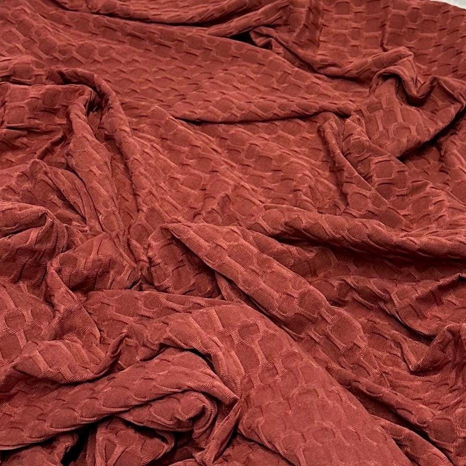 4-Way Stretch Honeycomb Knit Fabrix for Tik Tok Leggings, Athletic Wear, Work Out Gear, Biker Shorts, Swimwear Fabric By The Yard Fall Color