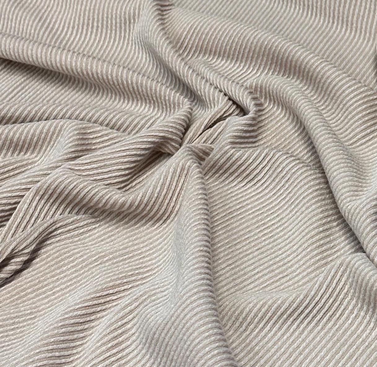 NEW COLORS! Texture Street Rib Wave Knit Spandex Fabric By The Yard Urban Rib Cable Knit Spandex Texture Knit #8