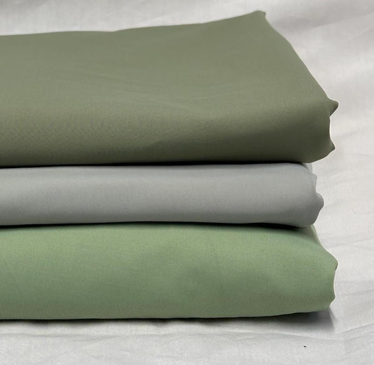 Nylon Spandex Tricot Solid Swimwear Activewear Fabric  By The Yard  Sage Pastel Shades Hues