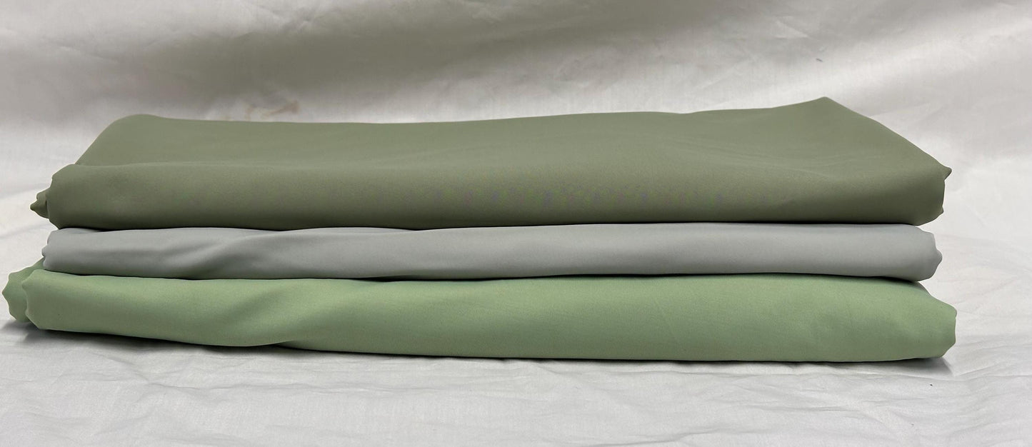 Nylon Spandex Tricot Solid Swimwear Activewear Fabric By The Yard Sage Pastel Shades Hues