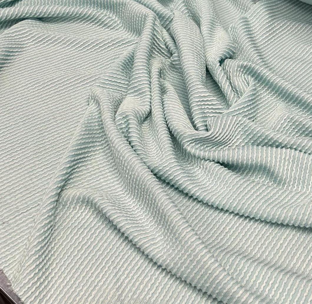 NEW COLORS! Texture Street Rib Wave Knit Spandex Fabric By The Yard Urban Rib Cable Knit Spandex Texture Knit #4