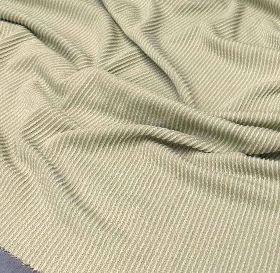 NEW COLORS! Texture Street Rib Wave Knit Spandex Fabric By The Yard Urban Rib Cable Knit Spandex Texture Knit #4