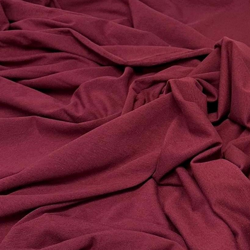 4-Way Stretch Soft Cotton Spandex Fabric Jersey Knit | Bestseller | Fabric By The Yard | Fall Colors