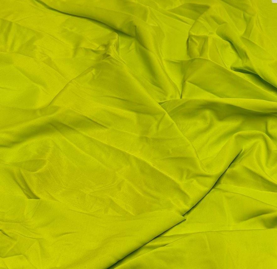Nylon Spandex Tricot Solid Swimwear Activewear Fabric By The Yard Bright Yellow Shades