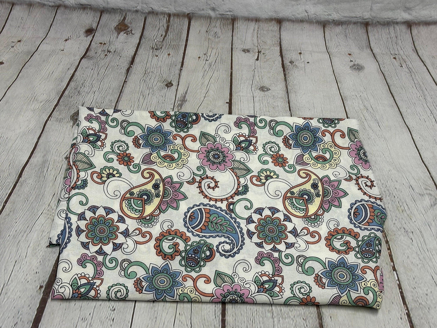 Rayon Challis Woven Print Fabric By The Yard Dusty Vinatge Paisley Flower Geometric Summer Boho Ditsy Floral Print