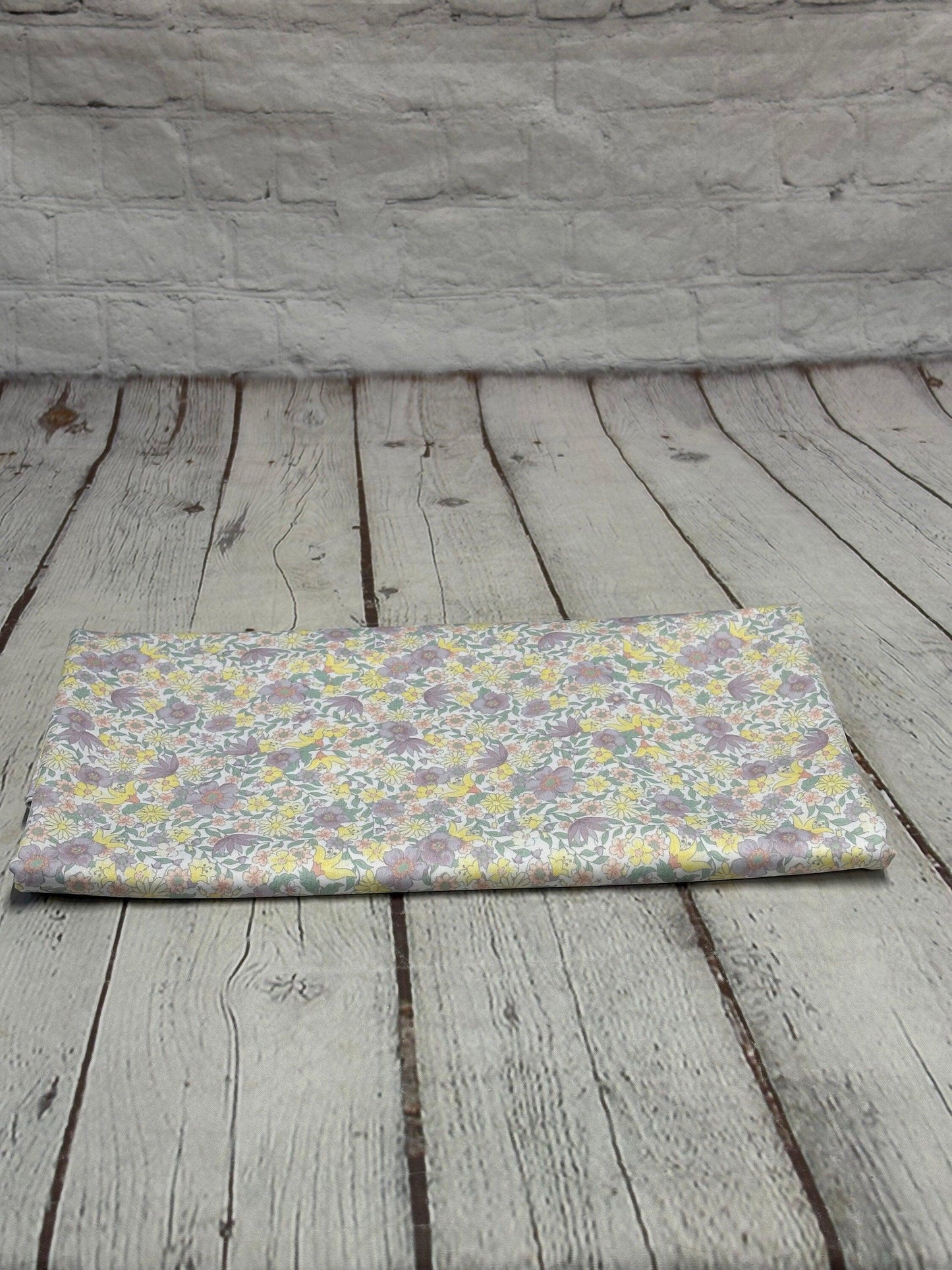 4 Way Stretch Tricot Print Spandex Fabric By The Yard Tricot Swim Wear Bikini Soft Pastel Small Ditsy Flower Foral Lilac Yellow Daisy
