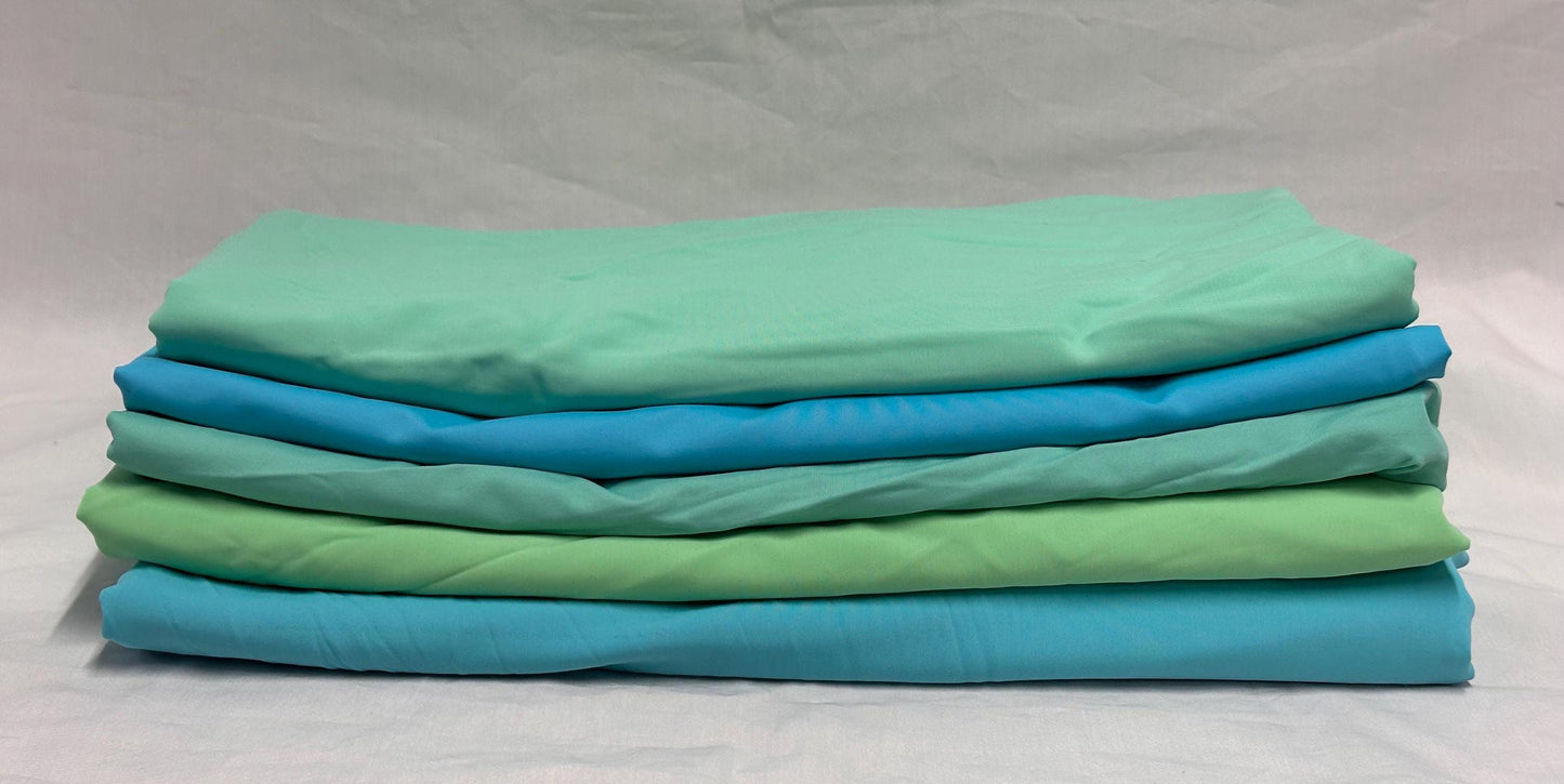 Nylon Spandex Tricot Solid Swimwear Activewear Fabric By The Yard Mint Pastel Shades Hues