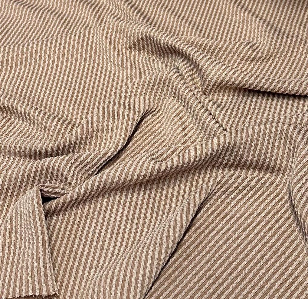 NEW COLORS! Texture Street Rib Wave Knit Spandex Fabric By The Yard Urban Rib Cable Knit Spandex Texture Knit #5