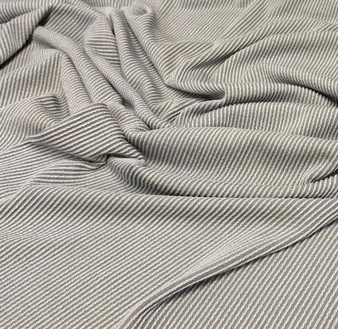 NEW COLORS! Texture Street Rib Wave Knit Spandex Fabric By The Yard Urban Rib Cable Knit Spandex Texture Knit #5