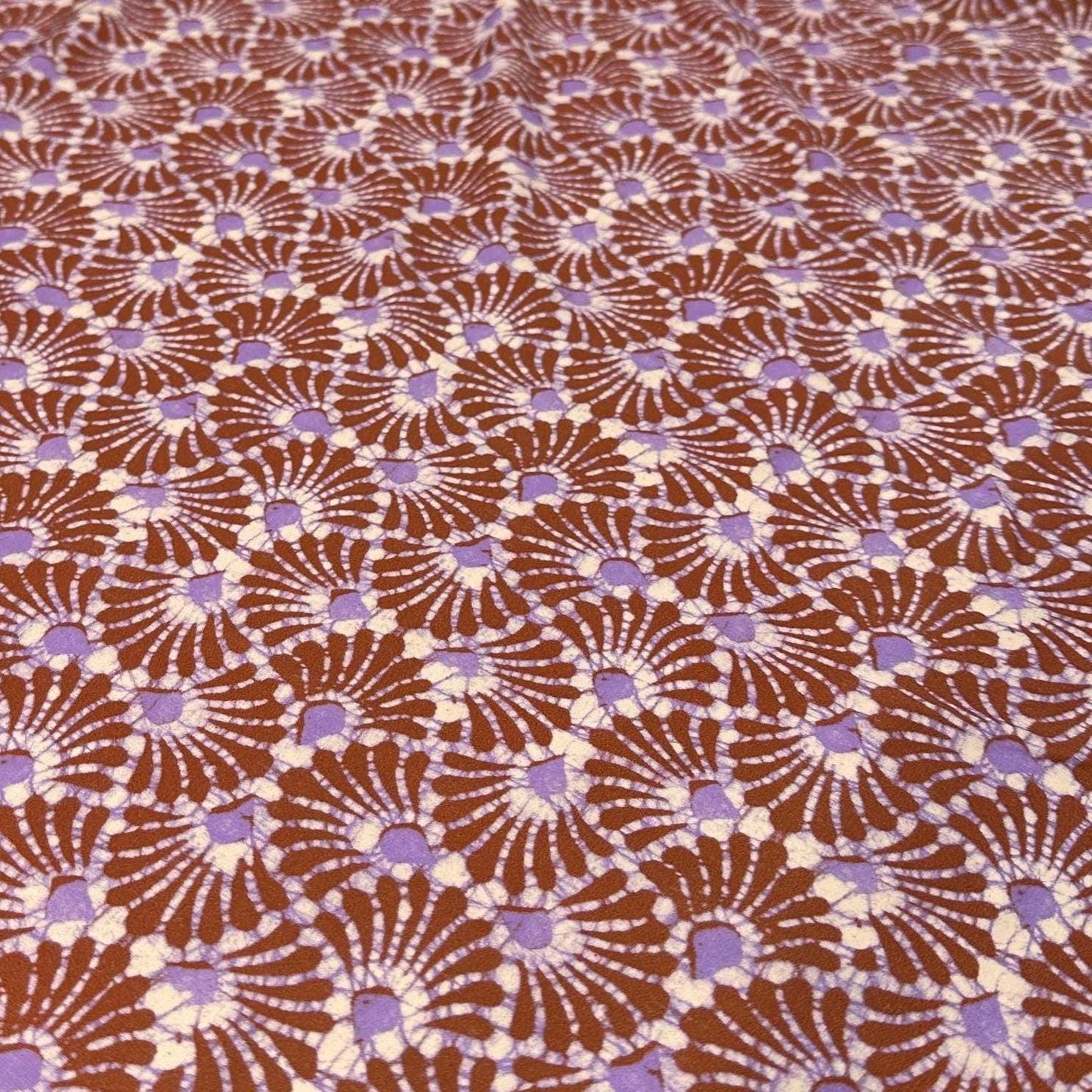 4 Way Stretch Print Nylon Spandex Fabric By The Yard Tricot Swim Wear Bikini Active Wear Geometric Shapes Abstract Mocha Lavender