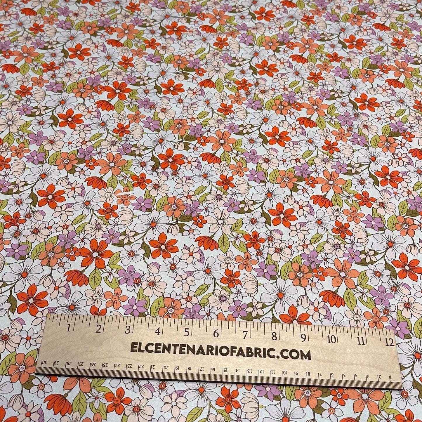 Airflow Woven Print Fabric By The Yard Multi Color Summer Floral Print