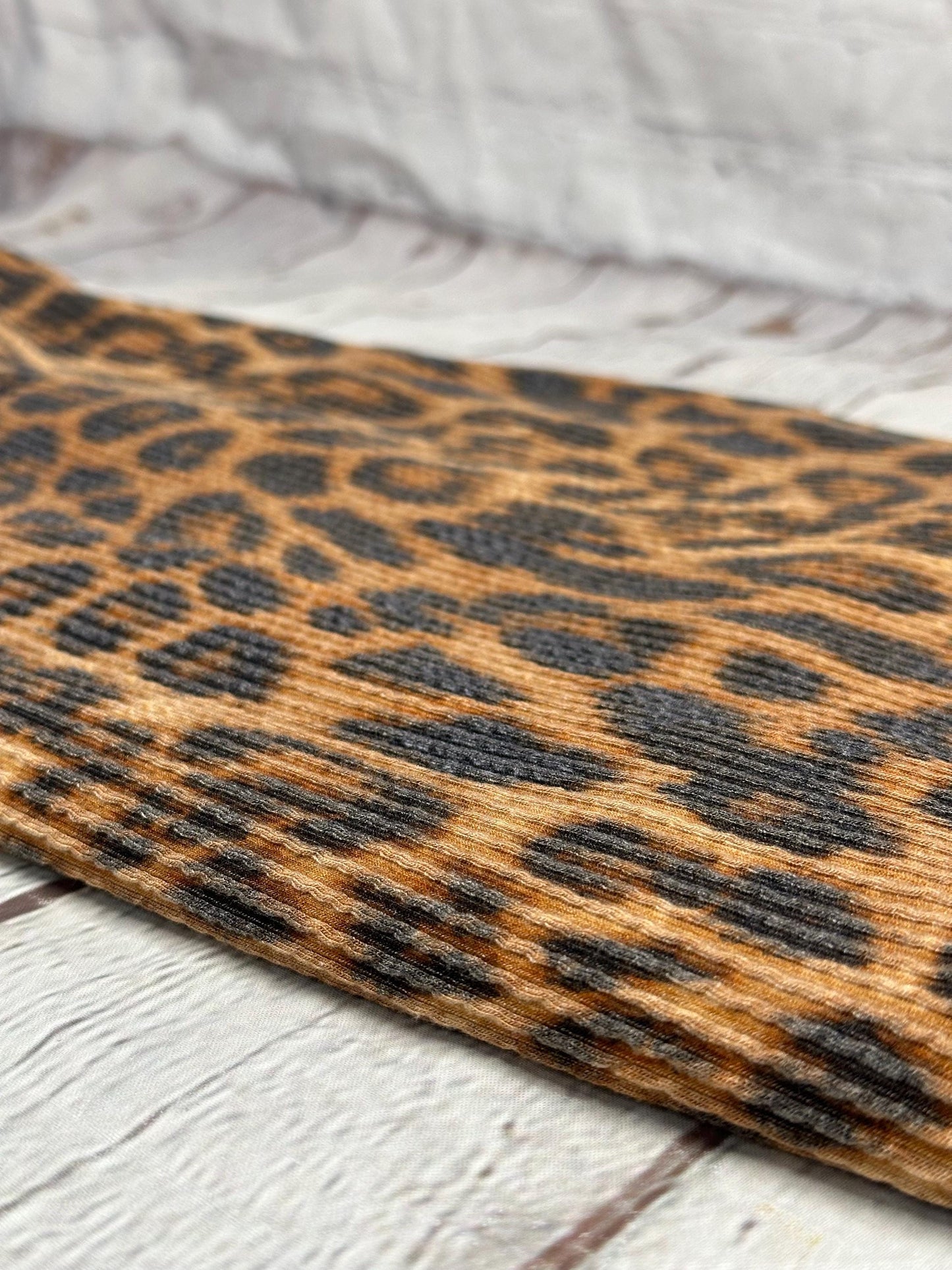 NEW PRINT! Animal Leopard Cheetah Texture Street Rib Wave Knit Spandex Fabric By The Yard Urban Rib Cable Knit Spandex Texture Knit