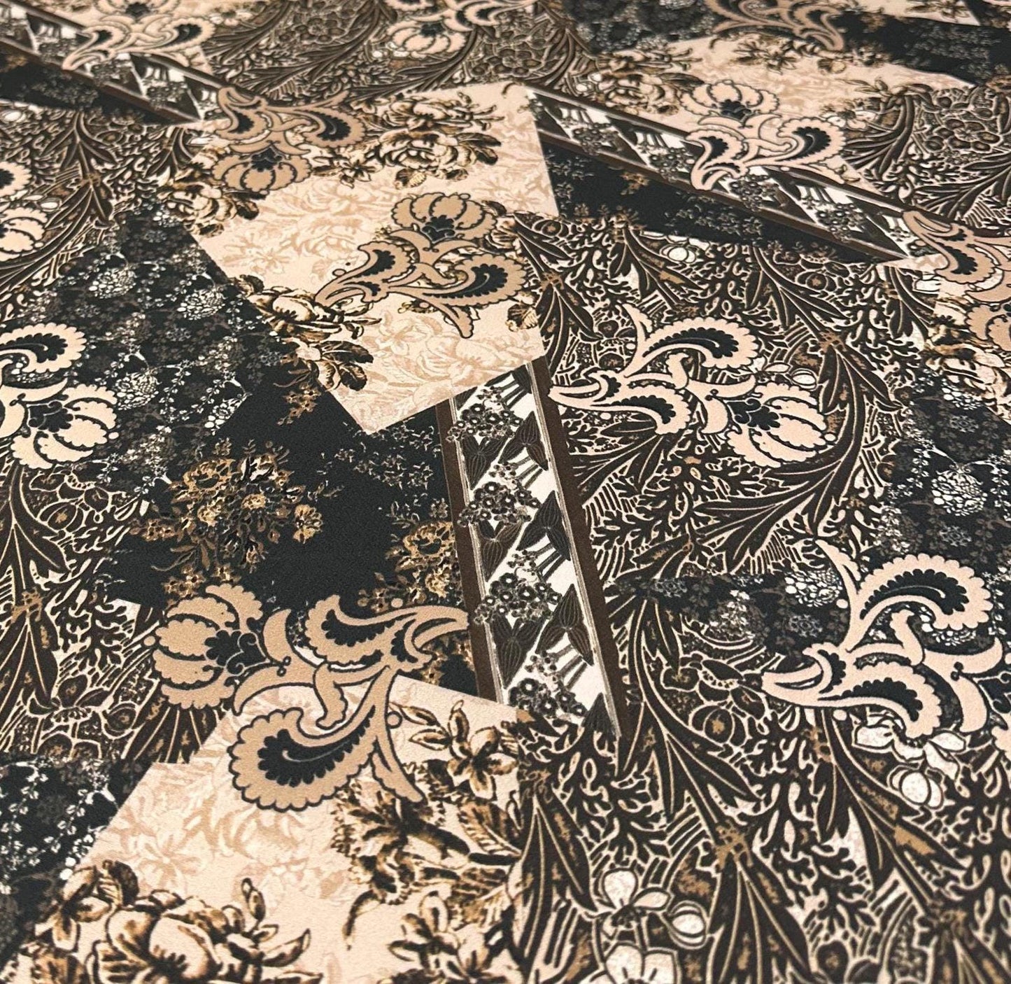 4 Way Stretch Assorted Print Nylon Spandex Fabric By The Yard Tricot Swim Wear Bikini Active Wear Geometric Versace Paisley Print