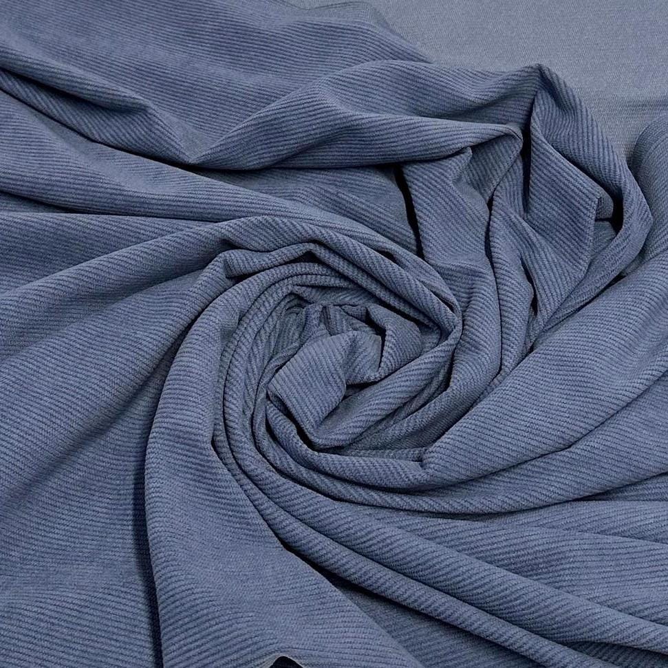 2 Way Stretch Corduroy Fabric By The Yard Polyester Solid Fall Fabric