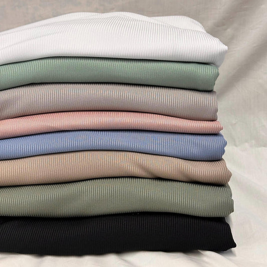 Yummy Rib 2x1 Polyester spandex