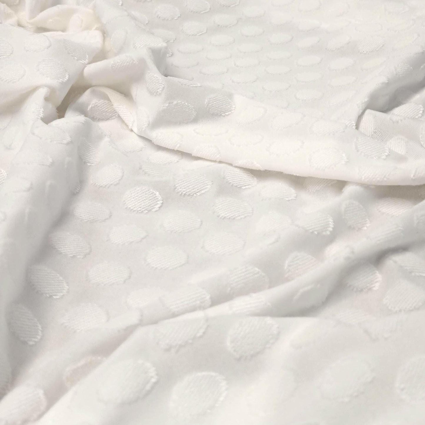 Texture 4 Way Stretch Raised Swiss Dot Fabrib By The Yard Polka Dot