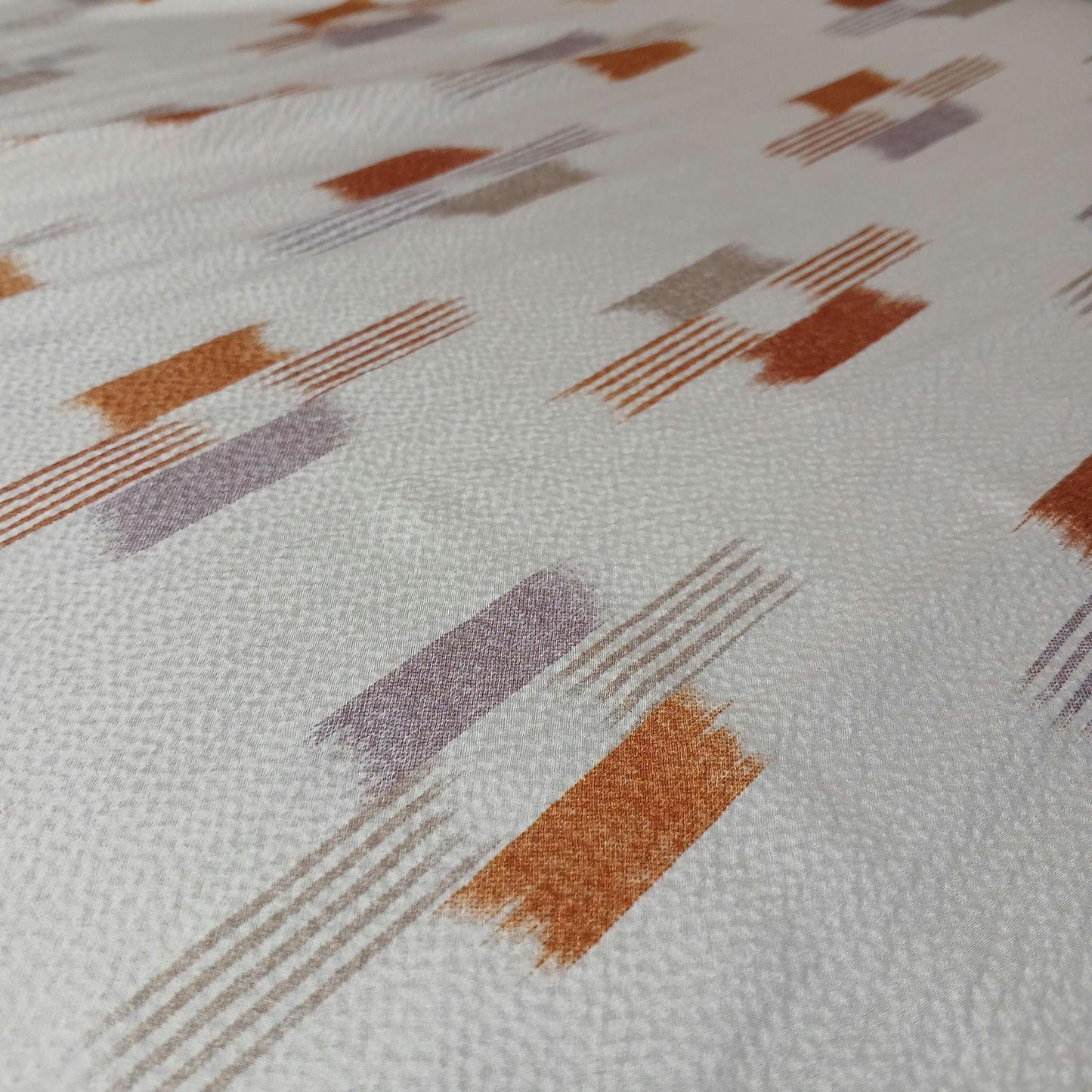 100% Silk Hammered Silk Charmeuse Solid Print Cream Geometric Gold Silver Fabric By The Yard 52 inch