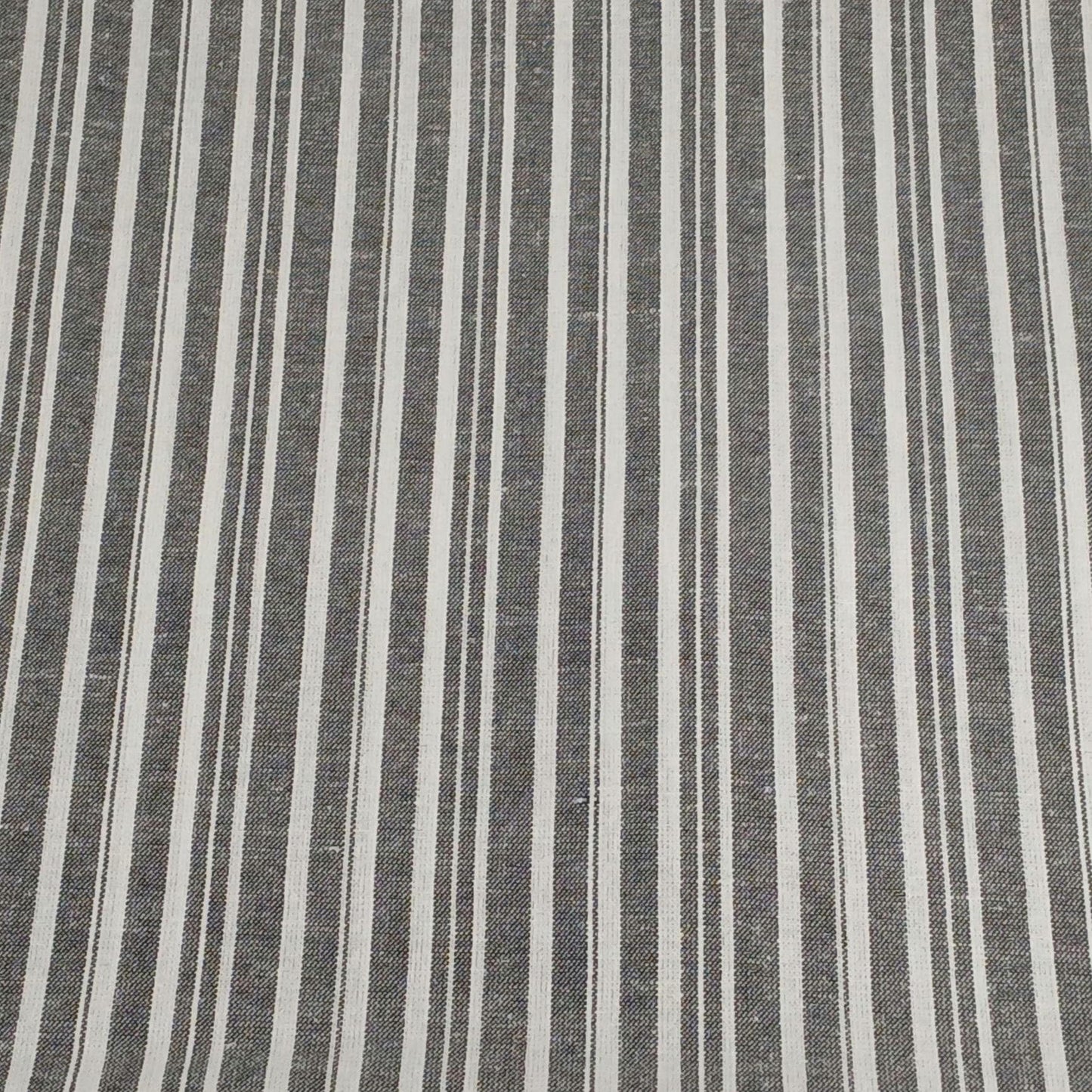 Rayon Linen Blend Varigated Stripe Soft Woven Fabric By The Yard 240 GSM