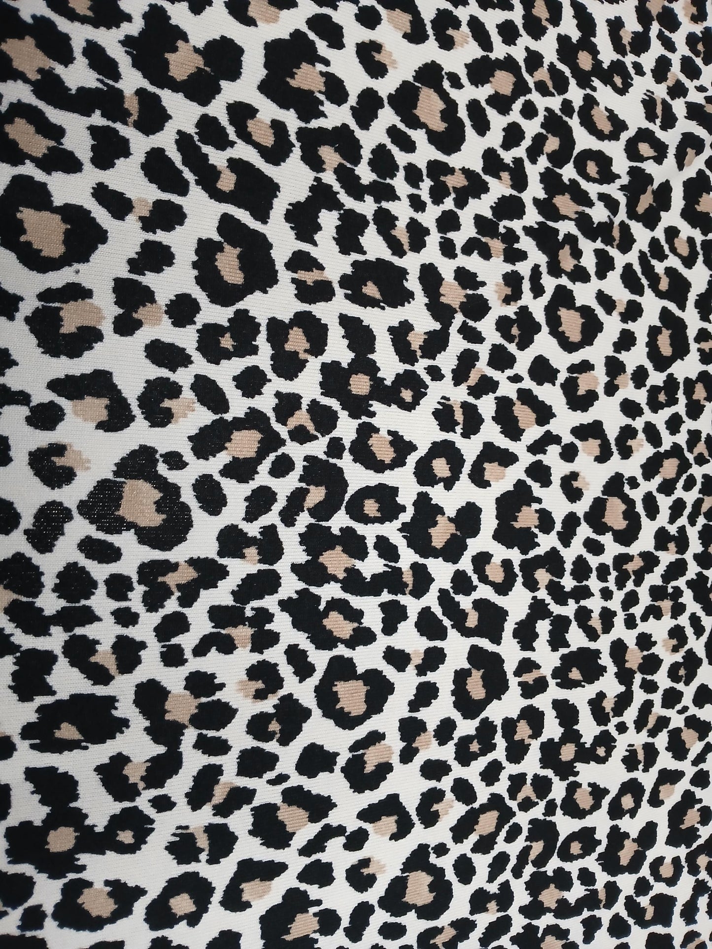 Premium Sweater Knit Classic Leaopard Animal Print Brown Black Cheetah Fabric By The Yard | 180 GSM Open Weave