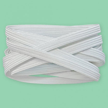 White Elastic Any Sizing Braided Elastic! In Stock, Great Quality, Made in The USA, Ships Same Day!