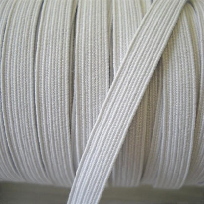 White Elastic Any Sizing Braided Elastic! In Stock, Great Quality, Made in The USA, Ships Same Day!