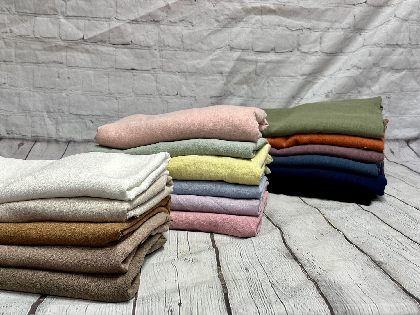 Rayon Linen Blend Soft Woven Fabric By The Yard 240 GSM