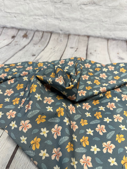 4 Way Stretch Print Spandex Fabric By The Yard Tricot Swim Wear Bikini Abstract Flower Boho Mini Floral Tropical Leaf 280 GSM